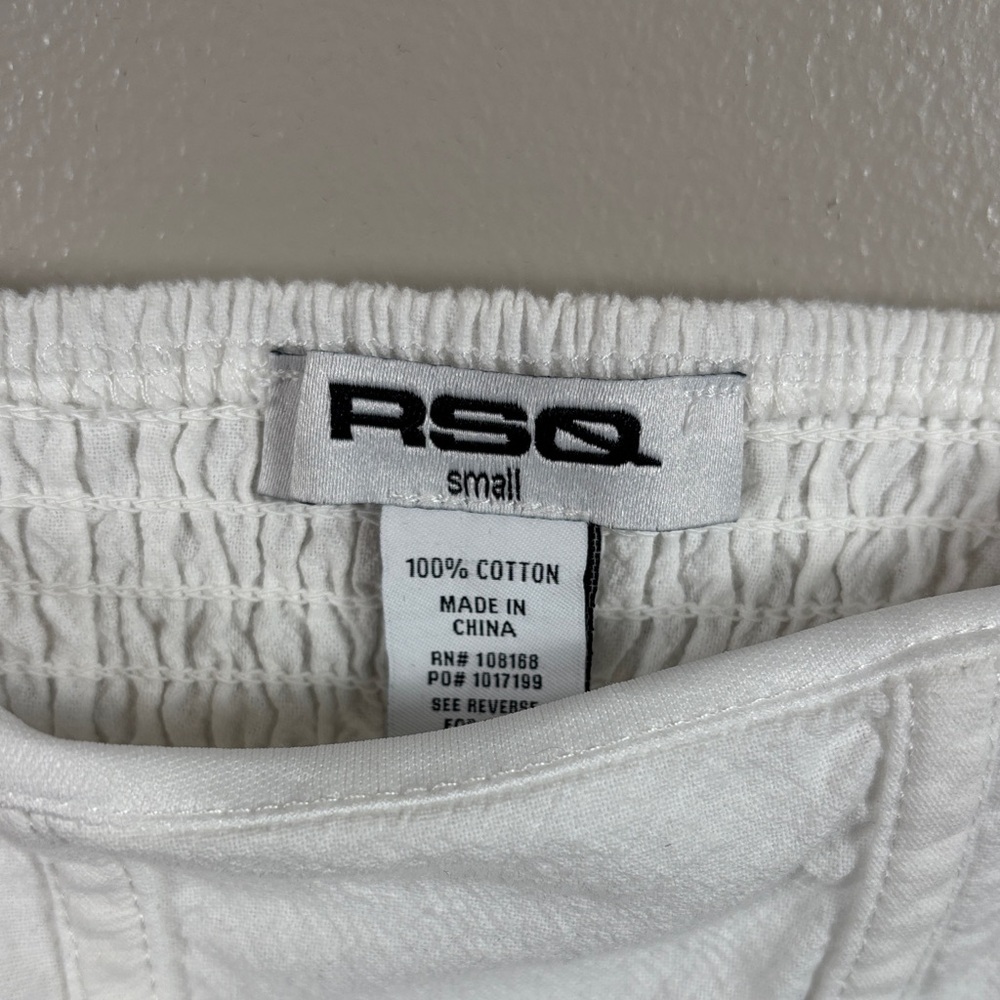 RSQ White Puff Sleeve Blouse - Picture 2 of 6
